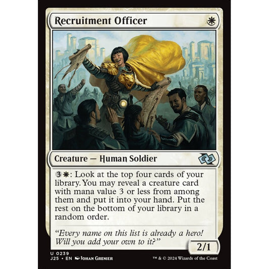 Recruitment Officer, 239, uncommon, Magic: The Gathering, Foundations Jumpstart