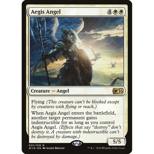 Aegis Angel rare 1 Magic the Gathering Welcome Deck 2016