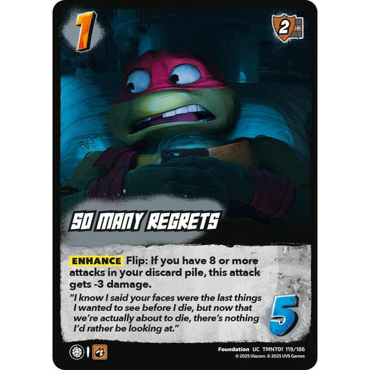 So Many Regrets 119/186 TMNT01 Universus Teenage Mutant Ninja Turtles Foundation UC