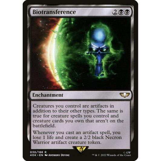 Biotransference rare 30 Magic the Gathering Warhammer 40,000 Commander