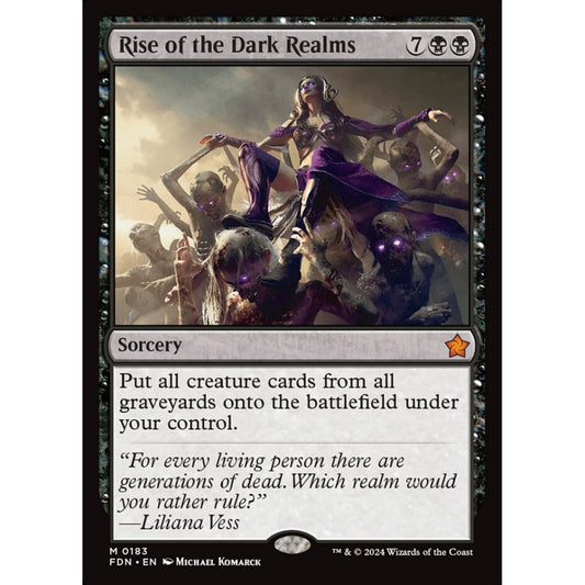 Rise of the Dark Realms, 183, mythic, Magic: The Gathering, Foundations