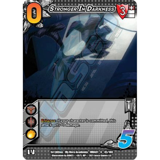 Stronger in Darkness, 45/180, C, UniVersus, MHA01 My Hero Academia