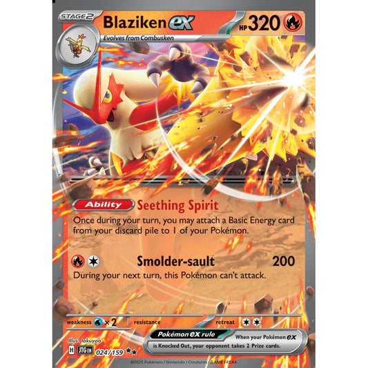 Blaziken ex Double Rare 024/159 Pokemon Card Game Journey Together