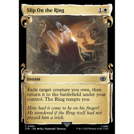Slip On the Ring, common, 482, Magic the Gathering, The Lord of the Rings: Tales of Middle-earth