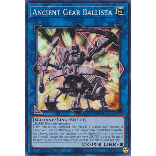 Ancient Gear Ballista RA03-EN046 Secret Secret Rare Yu-Gi-Oh Quarter Century Bonanza in Art