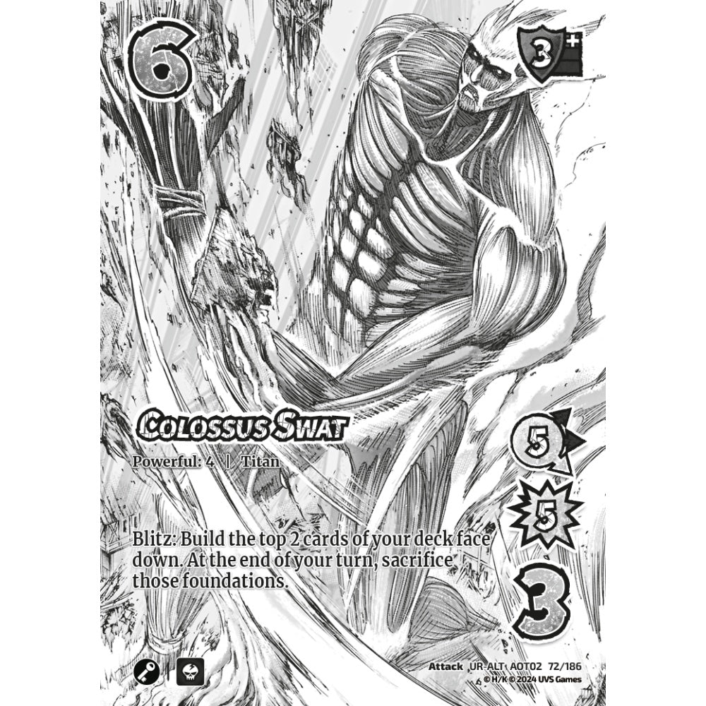 Colossus Swat, 72/186, AOT02, Universus, Attack on Titan: Origins of Power, Attack, UR-ALT