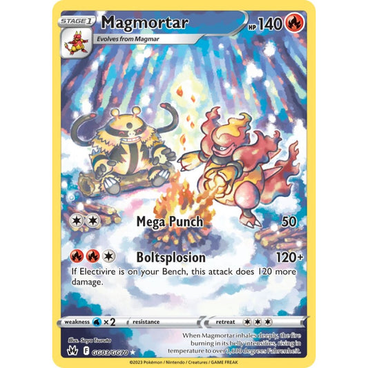 Magmortar Rare Holo GG03/GG70 Pokemon Card Game Crown Zenith