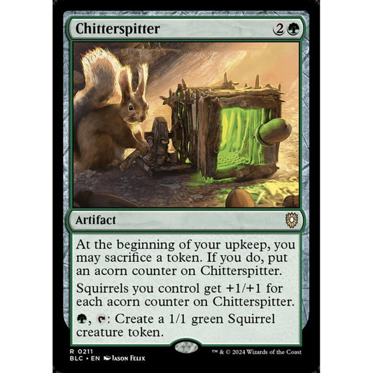 Chitterspitter, 211, rare, Magic: The Gathering, Bloomburrow