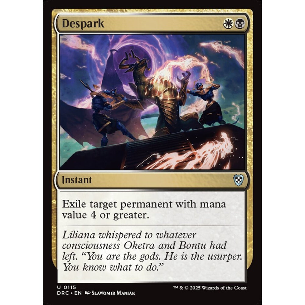 Despark, 115, uncommon, Magic: The Gathering, Aetherdrift Commander