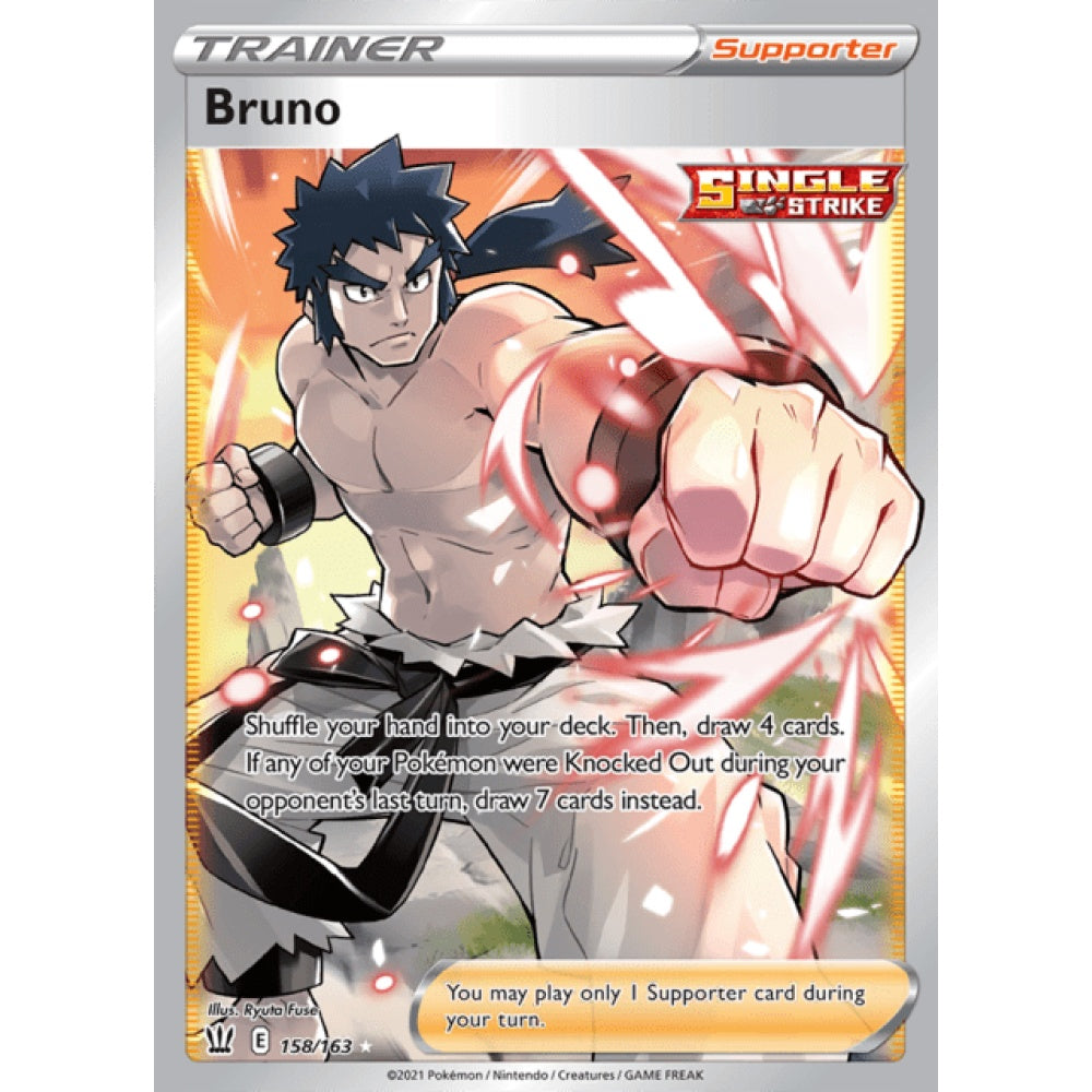 Bruno Full Art 158/163 Pokemon Card Game Battle Styles
