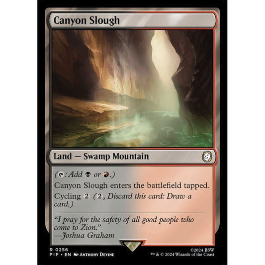 Canyon Slough rare 256 Magic the Gathering Fallout
