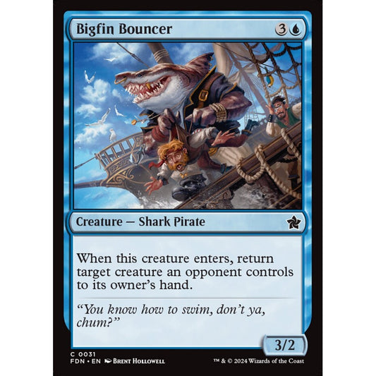 Bigfin Bouncer, 31, common, Magic: The Gathering, Foundations