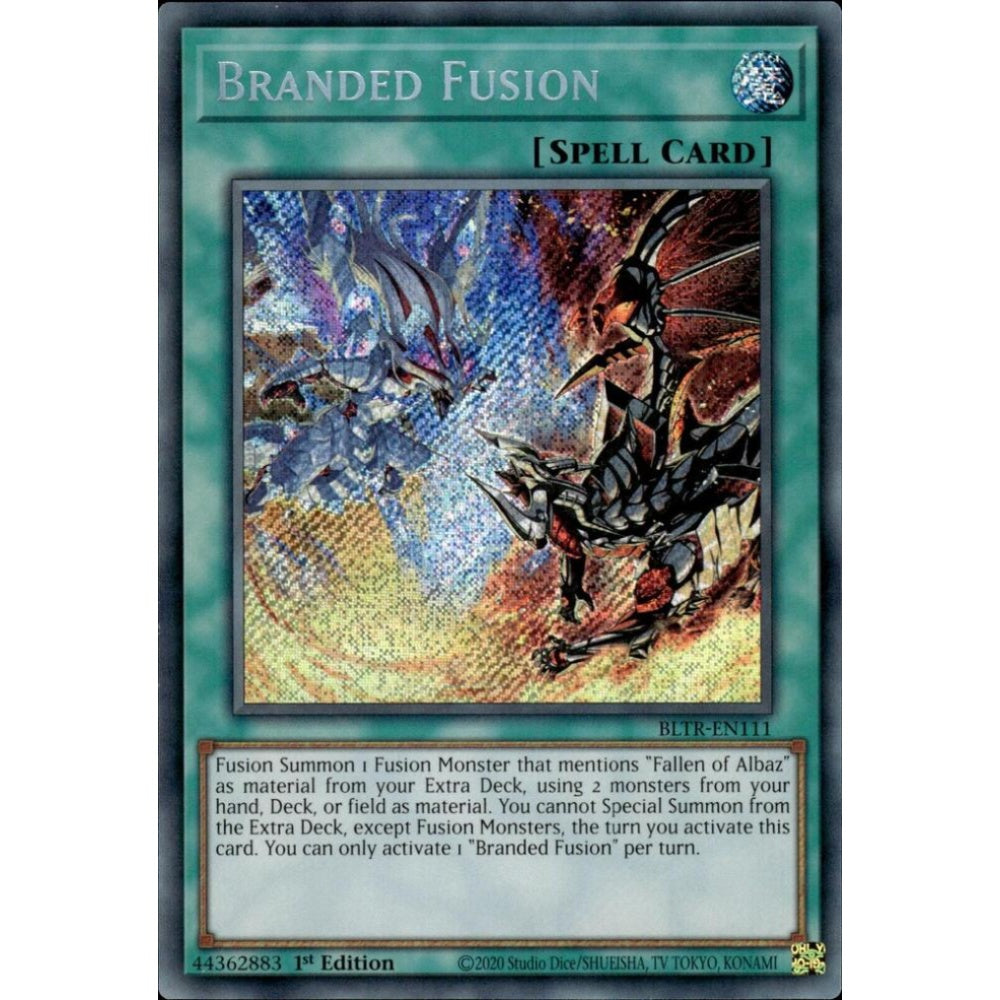 Branded Fusion BLTR-EN111 Secret Yu-Gi-Oh Battles of Legend: Terminal Revenge