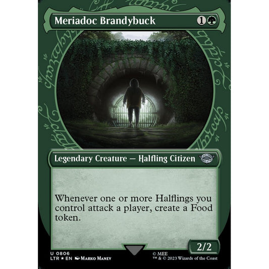 Meriadoc Brandybuck, uncommon, 806, Magic the Gathering, The Lord of the Rings: Tales of Middle-earth
