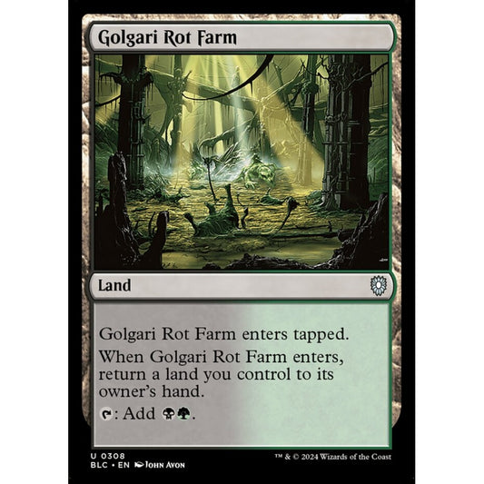 Golgari Rot Farm, 308, uncommon, Magic: The Gathering, Bloomburrow
