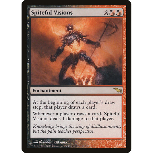 Spiteful Visions rare 198 Magic the Gathering Shadowmoor