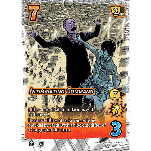 Intimidating Command, 246/297, UR, UniVersus, Attack on Titan: Battle for Humanity