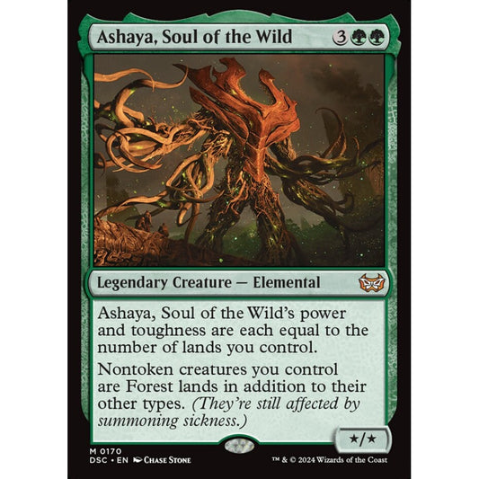 Ashaya, Soul of the Wild, 170, mythic, Magic: The Gathering, Duskmourn: House of Horror