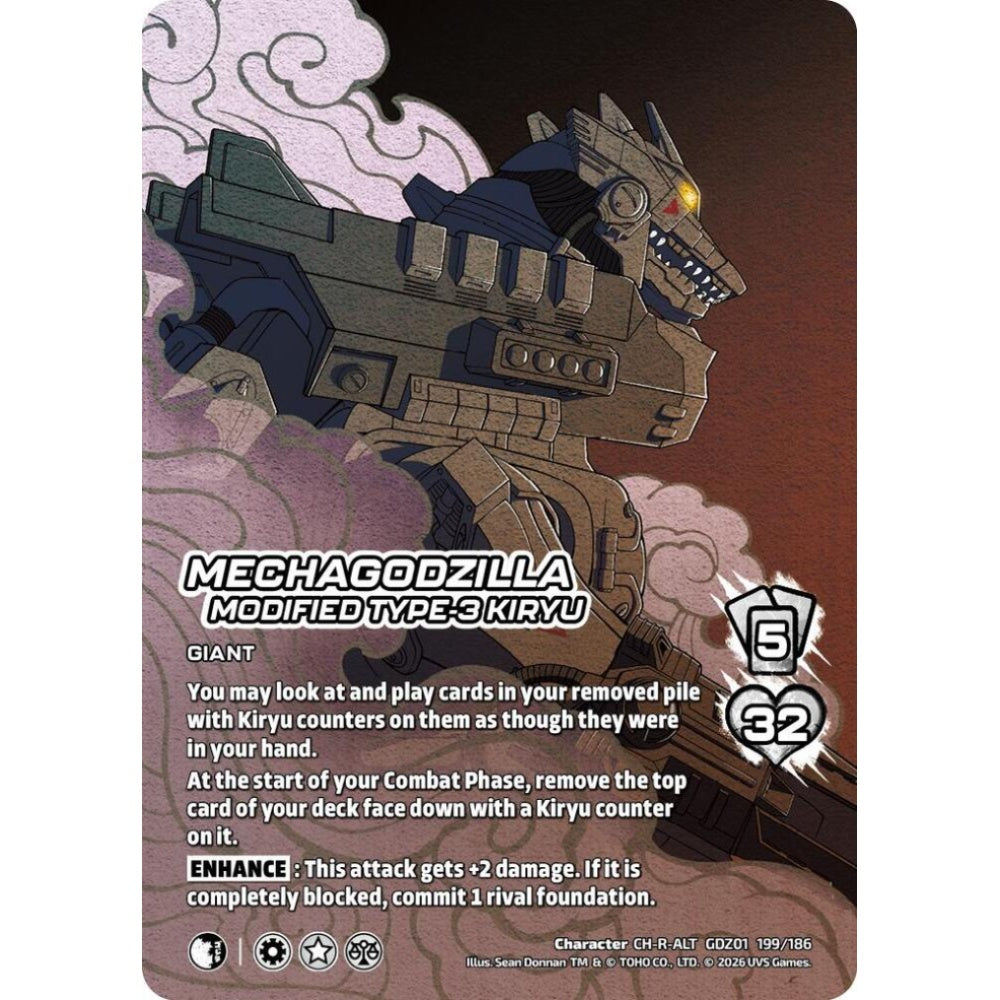 Mechagodzilla, Modified Type-3 Kiryu  GDZ01 199/186 GDZ01 Universus Godzilla: Reign of Kaiju Character CH-ALT
