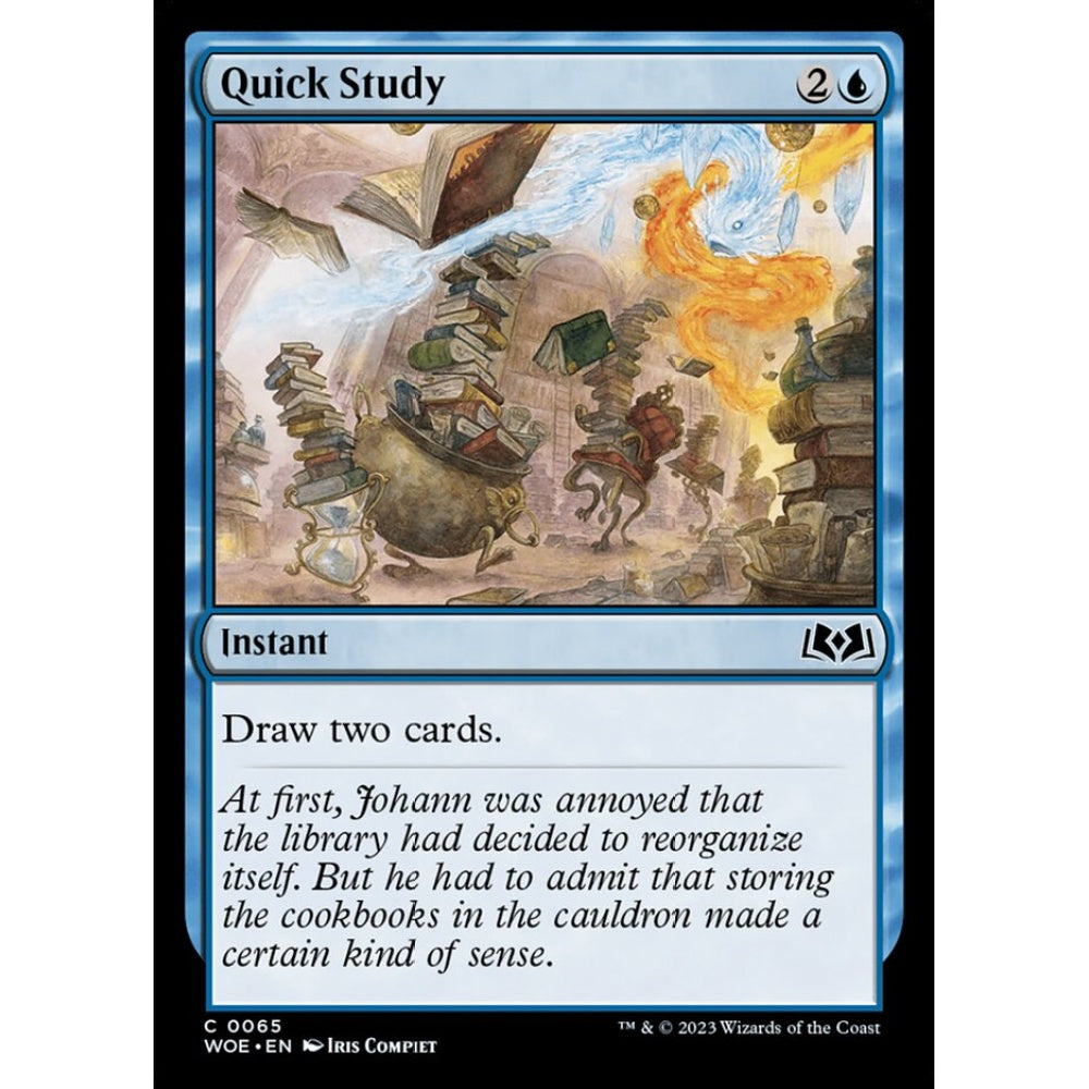 Quick Study, common, 65, Magic the Gathering, Wilds of Eldraine