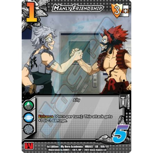 Manly Friendship, 108/117, XR, UniVersus, MHA02 Crimson Rampage