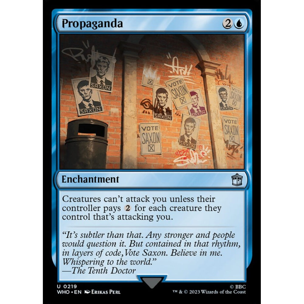 Propaganda uncommon 219 Magic the Gathering Doctor Who