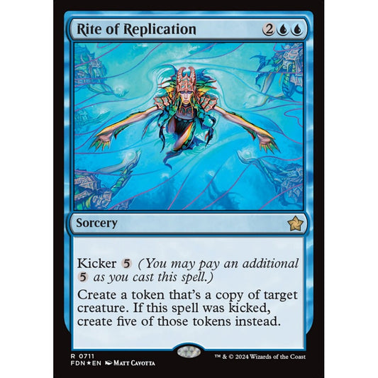 Rite of Replication, 711, rare, Magic: The Gathering, Foundations
