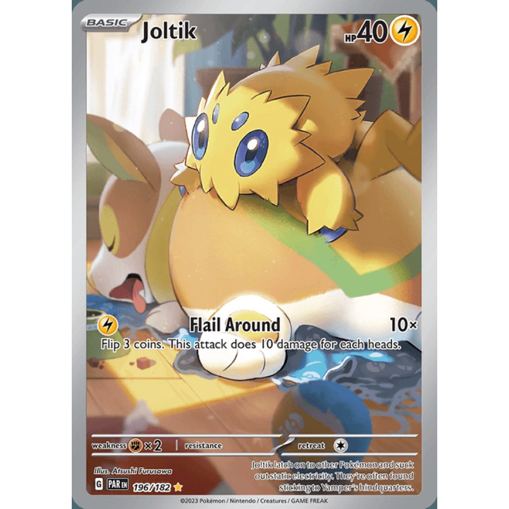 Joltik Illustration Rare 196/182 Pokemon Card Game Paradox Rift