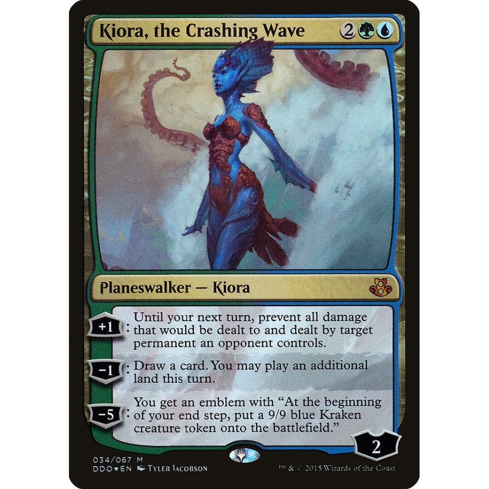 Kiora, the Crashing Wave mythic 34 Magic the Gathering Duel Decks: Elspeth vs. Kiora