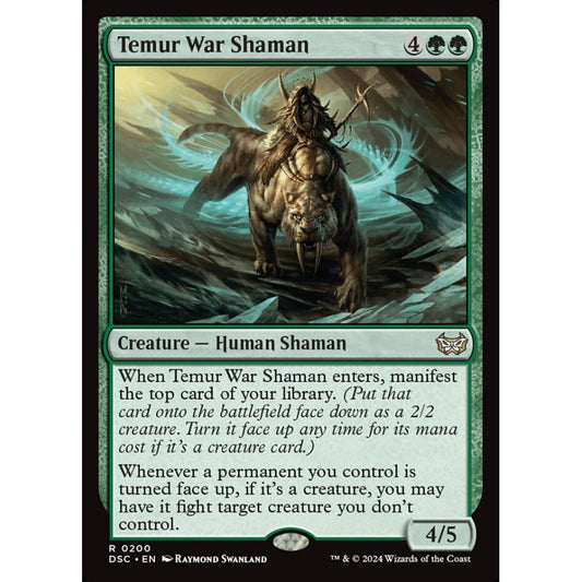 Temur War Shaman, 200, rare, Magic: The Gathering, Duskmourn: House of Horror