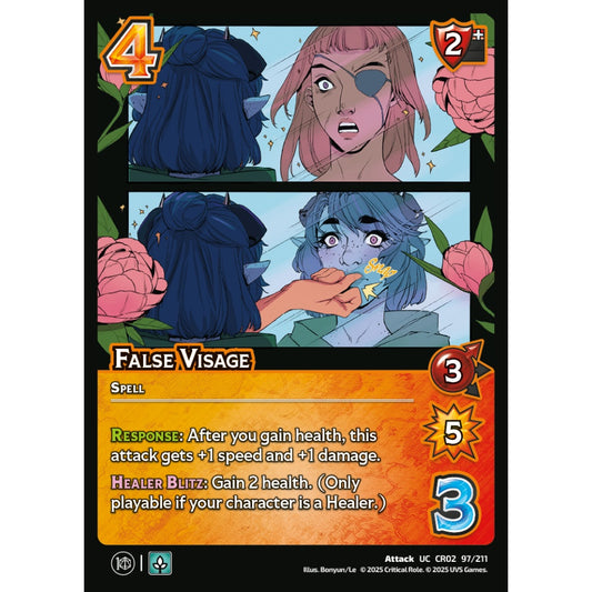 False Visage, 97/211, CR02, Universus, Critical Role: Heroes Of Exandria, Attack, UC
