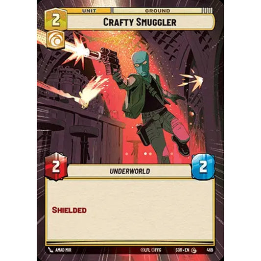 Crafty Smuggler, 469, C, Star Wars Unlimited, Sparks Of Rebellion