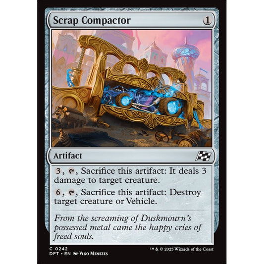 Scrap Compactor, 242, common, Magic: The Gathering, Aetherdrift