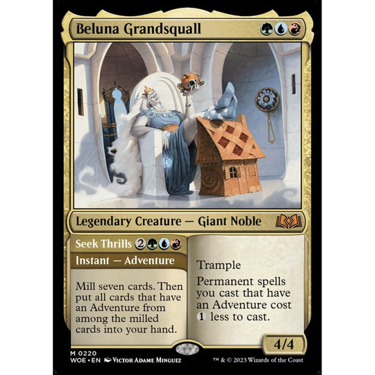 Beluna Grandsquall // Seek Thrills, mythic, 220, Magic the Gathering, Wilds of Eldraine