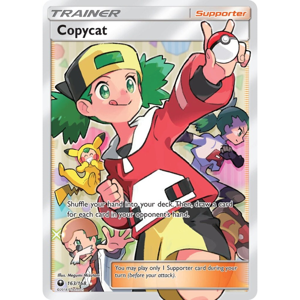Copycat Rare Ultra 163/168 Pokemon Card Game Celestial Storm