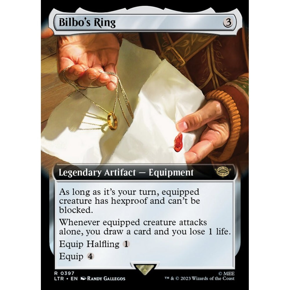 Bilbo's Ring, rare, 397, Magic the Gathering, The Lord of the Rings: Tales of Middle-earth