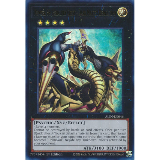 Number 69: Heraldry Crest - Dark Matter Demolition ALIN-EN046 Ultra Ultra Rare Yu-Gi-Oh Alliance Insight in Art