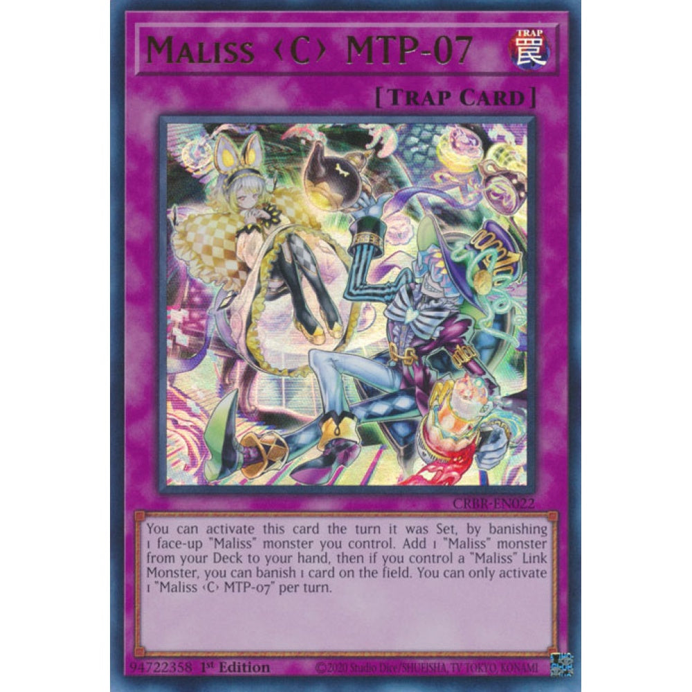 Maliss <C> MTP-07 CRBR-EN022 Collector's Rare Collector's Rare Yu-Gi-Oh Crossover Breakers in Art