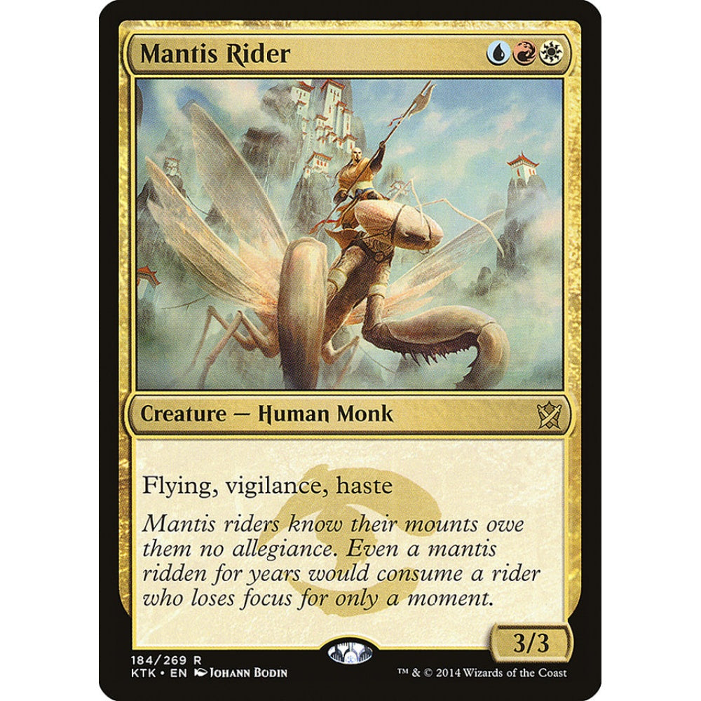 Mantis Rider rare 184 Magic the Gathering Khans of Tarkir