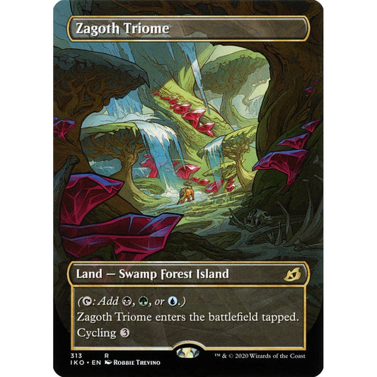 Zagoth Triome rare 313 Magic the Gathering Ikoria: Lair of Behemoths