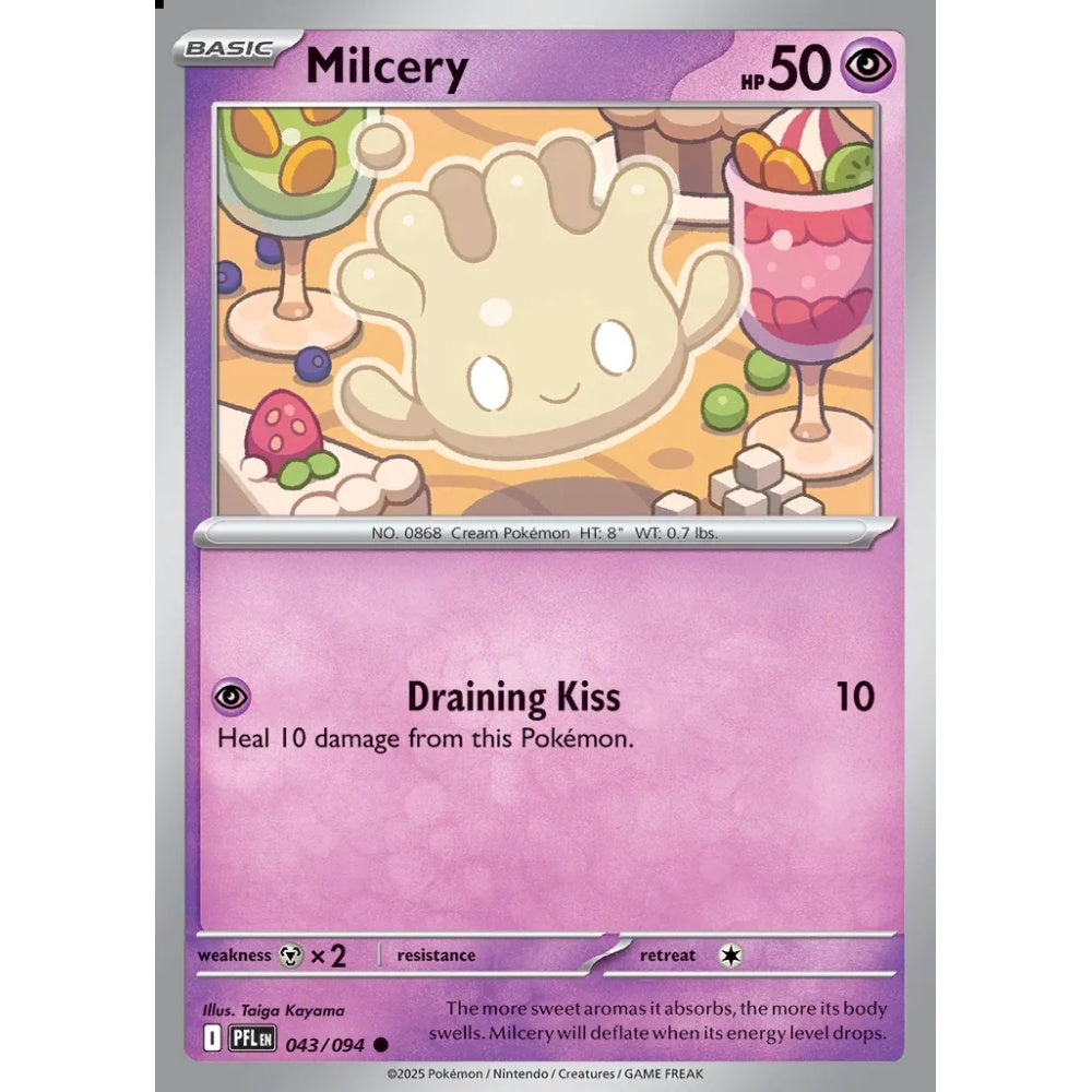Milcery Common 043/094 Pokemon Card Game Phantasmal Flames