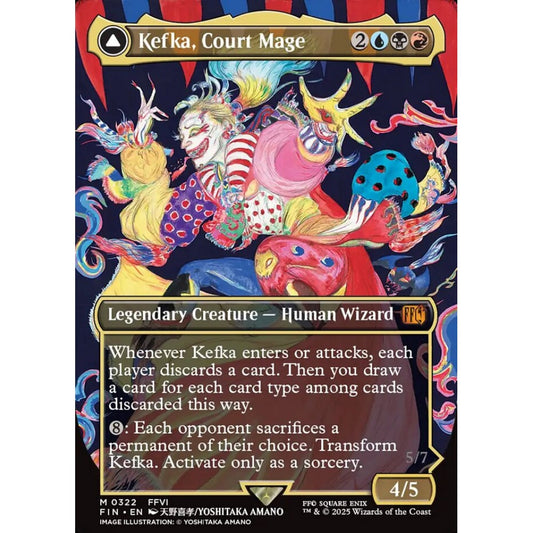 Kefka, Court Mage // Kefka, Ruler of Ruin mythic 322 Magic the Gathering Final Fantasy