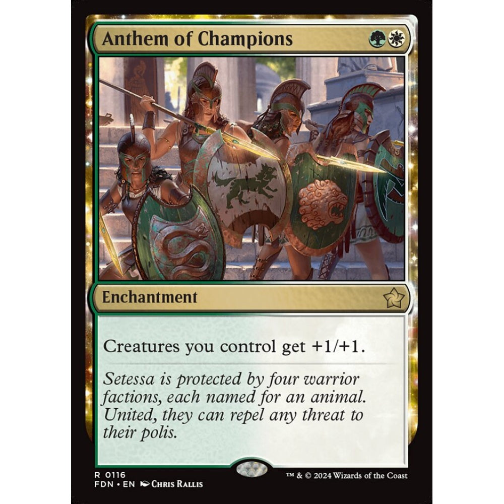Anthem of Champions, 116, rare, Magic: The Gathering, Foundations