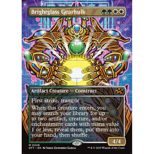 Brightglass Gearhulk, 348, mythic, Magic: The Gathering, Aetherdrift