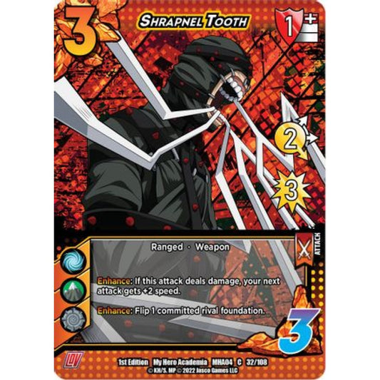 Shrapnel Tooth, 032/108, C, UniVersus, MHA04 League of Villains
