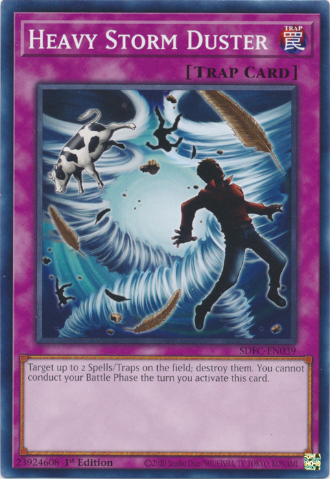 Heavy Storm Duster DUDE-EN050 Ultra Ultra Rare Yu-Gi-Oh Duel Devastator in Art
