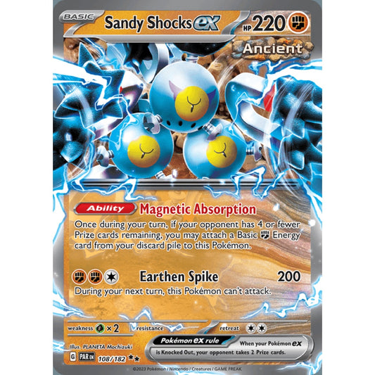 Sandy Shocks ex Double Rare 108/182 Pokemon Card Game Paradox Rift