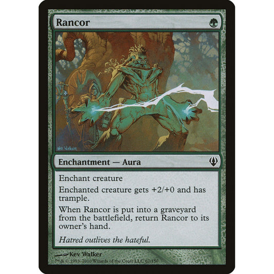Rancor common 67 Magic the Gathering Archenemy