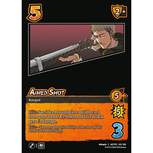 Aimed Shot, 69/186, AOT02, Universus, Attack on Titan: Origins of Power, Attack, C