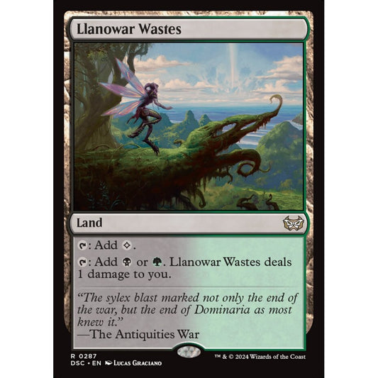 Llanowar Wastes, 287, rare, Magic: The Gathering, Duskmourn: House of Horror